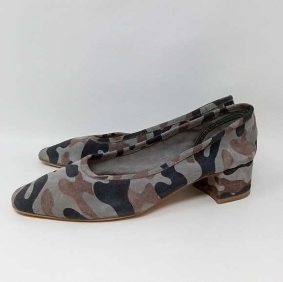 Maryam Nassir Zadeh Roberta Camo Low Heel Shoes - Picture 1 of 12
